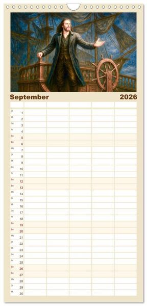 Produktbild: Familienplaner 2026 - Die ber&uuml;hmtesten Opern der Welt mit 5 Spalten (Wandkalender, 21 x 45 cm) CALVENDO