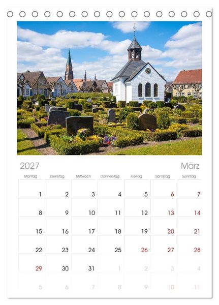 Produktbild: Tischplaner 2027 - Unterwegs in Schleswig (A5 Tischkalender zum Aufstellen) CALVENDO