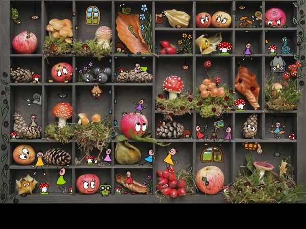 Produktbild: CALVENDO Puzzle Pankies lieben den Herbst | 1000 Teile Lege-Gr&ouml;&szlig;e 64x48cm Foto-Puzzle f&uuml;r gl&uuml;ckliche Stunden