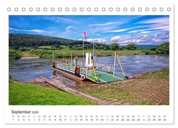 Produktbild: Niedersachsen - Meer, Heide, Harz (Tischkalender 2026 DIN A5 quer), CALVENDO Monatskalender
