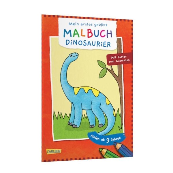 Ausmalbilder für Kita-Kinder: Mein erstes großes Malbuch: Dinosaurier
