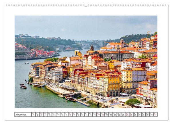 Produktbild: Porto - Stadt am Rio Douro (Wandkalender 2026 DIN A2 quer), CALVENDO Monatskalender