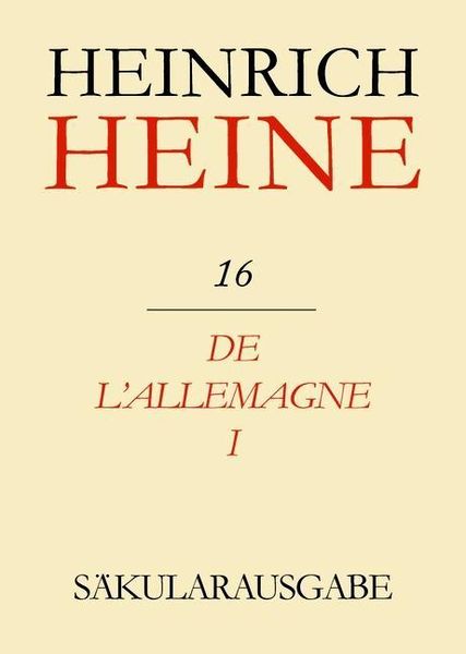 Produktbild: De l'Allemagne I