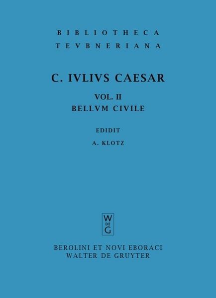 Produktbild: Commentarii belli civilis