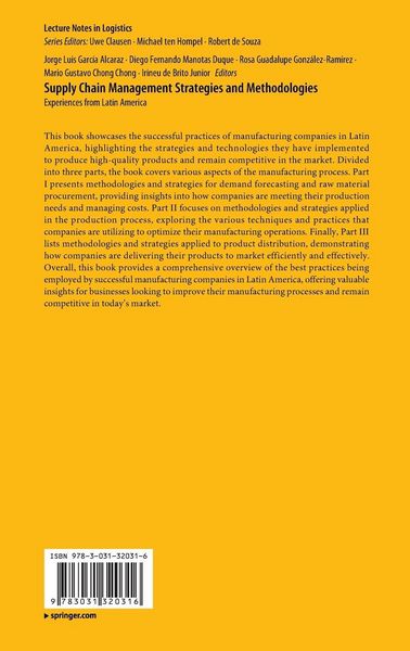 Produktbild: Supply Chain Management Strategies and Methodologies