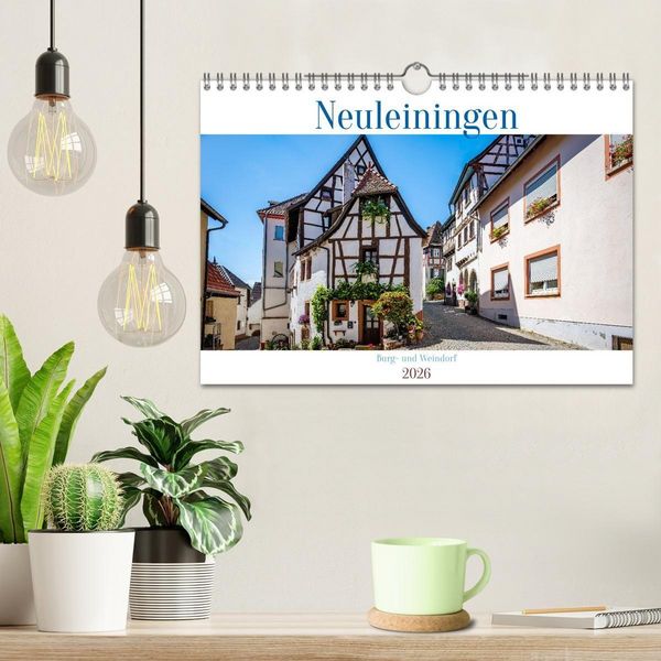 Produktbild: Neuleiningen - Burg- und Weindorf (Wandkalender 2026 DIN A4 quer), CALVENDO Monatskalender