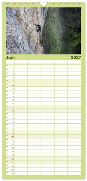Produktbild: Familienplaner 2027 - Climbing Solutions - Bergsport weltweit mit 5 Spalten (Wandkalender, 21 x 45 cm) CALVENDO