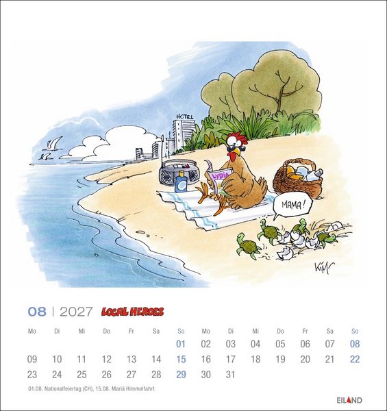 Produktbild: Local Heroes Postkartenkalender 2027 - Vom Leben hinter&acute;m Deich