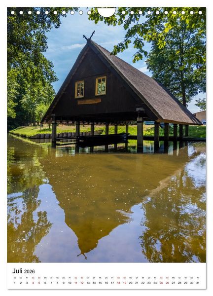 Produktbild: SPREEWALD Idylle und Historie (Wandkalender 2026 DIN A4 hoch), CALVENDO Monatskalender