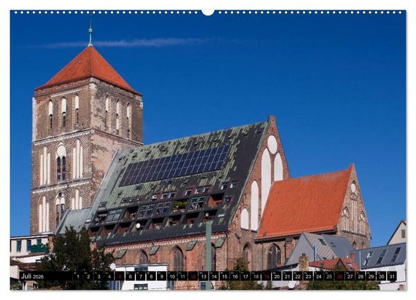 Produktbild: Ostseeperle Rostock (Wandkalender 2026 DIN A2 quer), CALVENDO Monatskalender