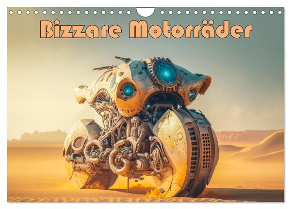 Bizzare Motorräder (Wandkalender 2024 DIN A4 quer), CALVENDO Monatskalender