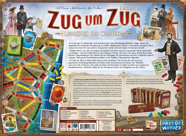 Produktbild: Zug um Zug Legacy: Legenden des Westens
