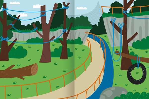 Erstes Stickern – Zoo