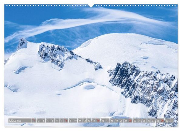 Produktbild: Mont Blanc - Krone der Alpen (Wandkalender 2026 DIN A2 quer), CALVENDO Monatskalender