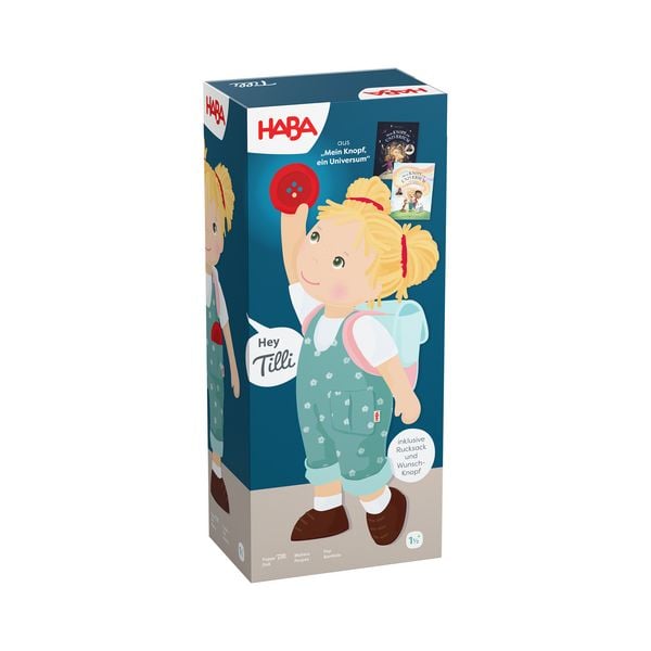 Produktbild: HABA Carmushka Puppe Tilli - bekannt aus &bdquo;Mein Knopf, ein Universum&ldquo;