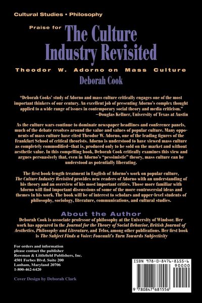 Produktbild: Culture Industry Revisited