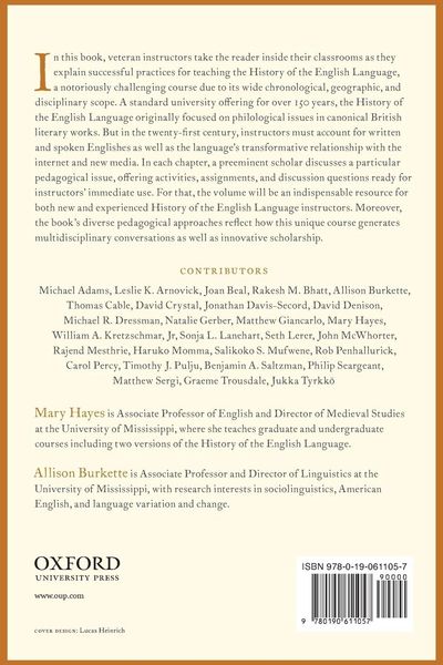Produktbild: Approaches to Teaching the History of the English Language