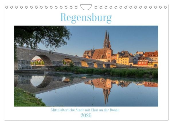 Produktbild: Regensburg Mittelalterliche Stadt mit Flair an der Donau (Wandkalender 2026 DIN A4 quer), CALVENDO Monatskalender