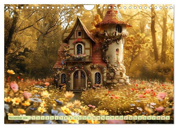Produktbild: Das kleine H&auml;uschen im Wald (Wandkalender 2026 DIN A4 quer), CALVENDO Monatskalender