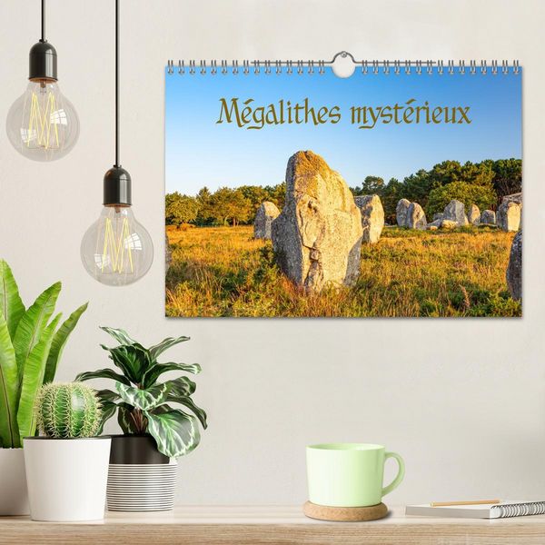Produktbild: M&eacute;galithes myst&eacute;rieux (Calendrier mural 2026 DIN A4 vertical), CALVENDO calendrier mensuel