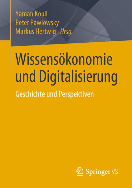 Produktbild: Wissens&ouml;konomie und Digitalisierung