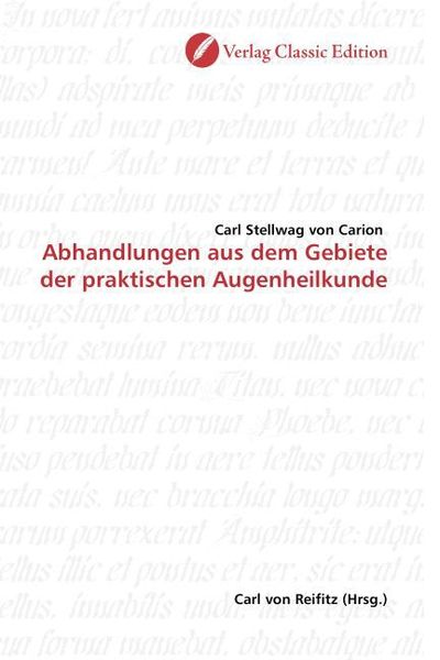 Produktbild: Stellwag von Carion, C: Abhandlungen aus dem Gebiete der pra