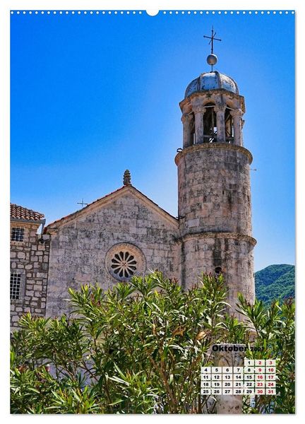 Produktbild: Kirchen rund um die Bucht von Kotor und in Budva (Wandkalender 2027 DIN A2 hoch), CALVENDO Monatskalender