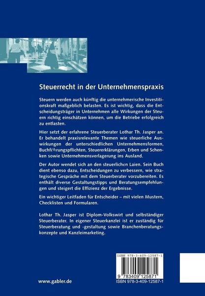Produktbild: Steuerrecht in der Unternehmenspraxis
