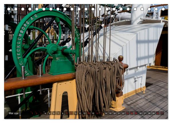 Produktbild: Letztes deutsches Vollschiff DAS SCHULSCHIFF DEUTSCHLAND (Tischkalender 2026 DIN A5 quer), CALVENDO Monatskalender