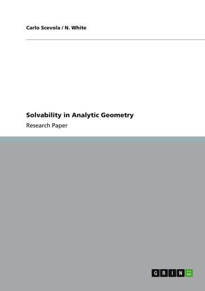 Produktbild: Solvability in Analytic Geometry
