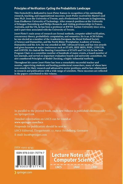 Produktbild: Principles of Verification: Cycling the Probabilistic Landscape