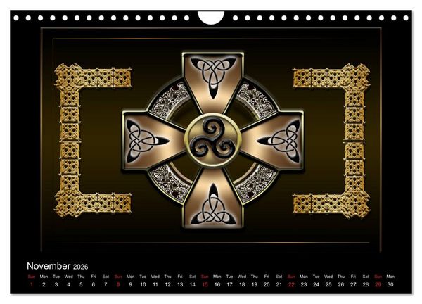 Produktbild: Celtic Symbols (Wall Calendar 2026 DIN A4 landscape), CALVENDO 12 Month Wall Calendar