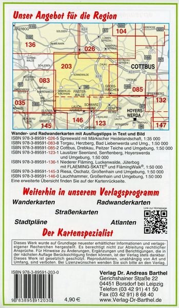 Produktbild: Radwander- und Wanderkarte Finsterwalde, Calau, Doberlug-Kirchhain und Umgebung