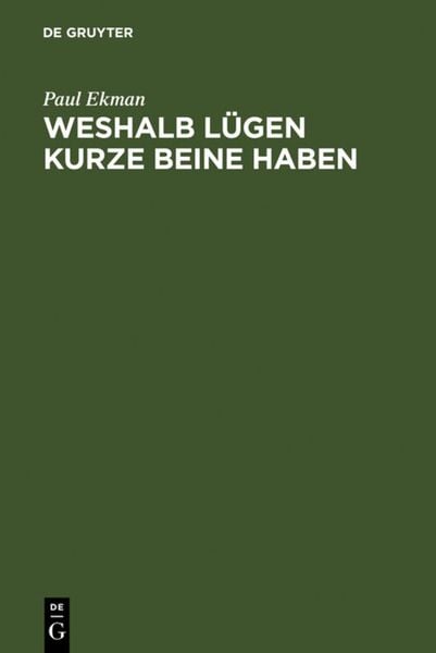Produktbild: Weshalb L&uuml;gen kurze Beine haben