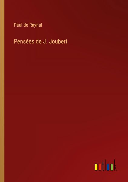Produktbild: Pens&eacute;es de J. Joubert