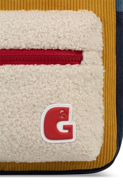 Produktbild: SIEBER Gl&uuml;hw&uuml;rmchen - Kinderrucksack, KIGA Kindergartenrucksack Elena, ocker/dunkelblau, 7 Liter
