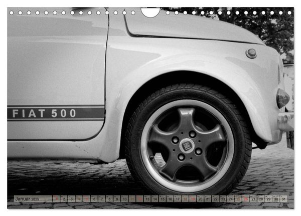 Produktbild: il Cinquecento - Details im Fokus - im Look eines legend&auml;ren Analogfilms (Wandkalender 2025 DIN A4 quer), CALVENDO Monatskalender