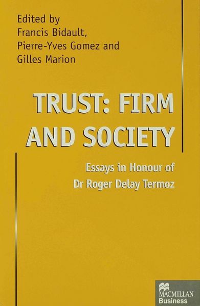 Produktbild: Trust: Firm and Society