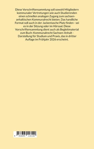 Produktbild: Kommunalrecht Sachsen-Anhalt