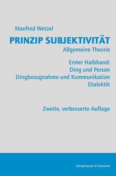Produktbild: Prinzip Subjektivit&auml;t: Allgemeine Theorie