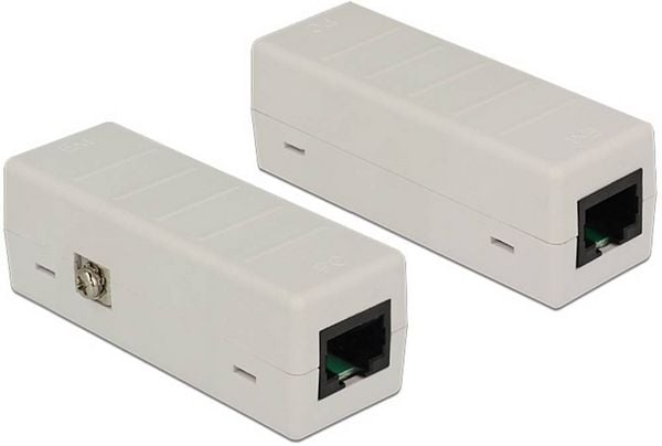 Produktbild: Delock RJ45 Netzwerk Adapter [1x RJ45-Buchse - 1x RJ45-Buchse] Grau