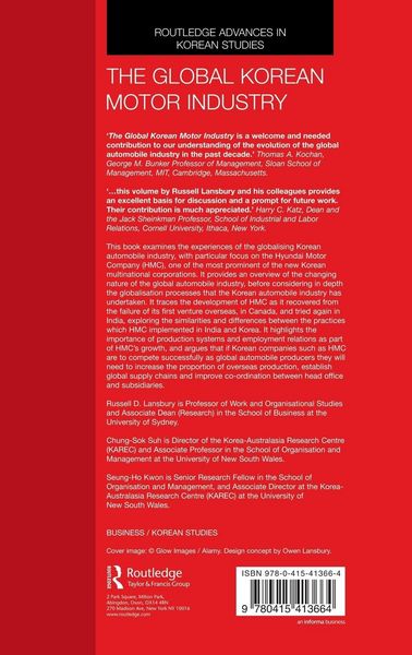 Produktbild: The Global Korean Motor Industry