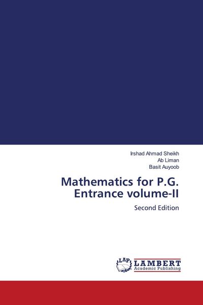 Produktbild: Mathematics for P.G. Entrance volume-II