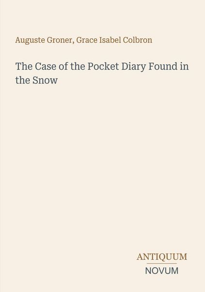 Produktbild: The Case of the Pocket Diary Found in the Snow