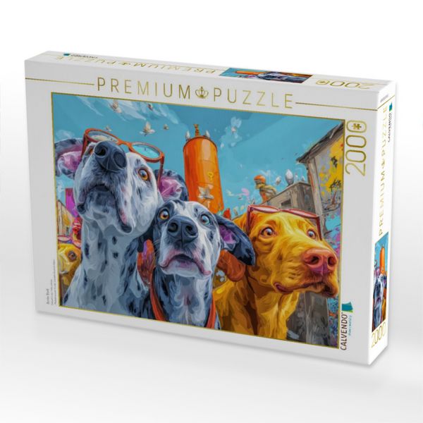 Produktbild: CALVENDO Puzzle Bunte Stadt | 2000 Teile Lege-Gr&ouml;&szlig;e 90x67cm Foto-Puzzle f&uuml;r gl&uuml;ckliche Stunden