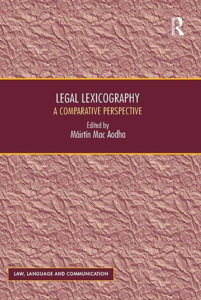 Produktbild: Legal Lexicography