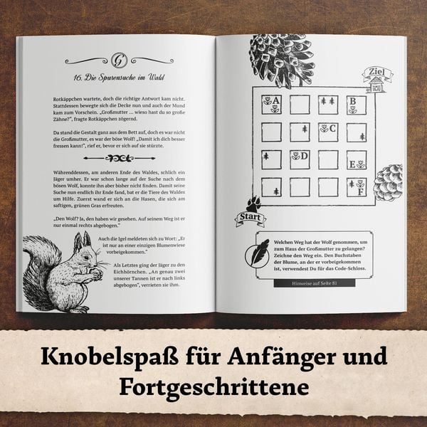 Produktbild: Das m&auml;rchenhafte R&auml;tselbuch der Gebr&uuml;der Grimm