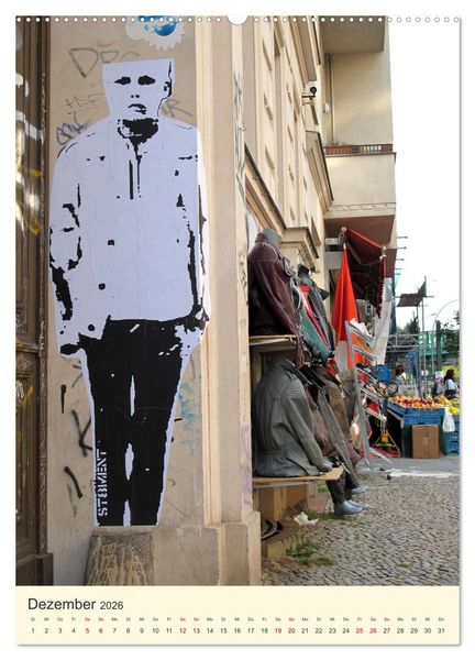 Produktbild: Berlin StreetArt Classics (Wandkalender 2026 DIN A2 hoch), CALVENDO Monatskalender