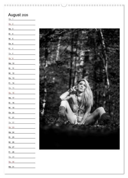 Produktbild: Mode in schwarz und wei&szlig; (Wandkalender 2026 DIN A2 hoch), CALVENDO Monatskalender