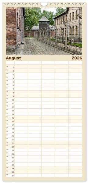 Produktbild: Familienplaner 2026 - Besucht doch mal Krakau mit 5 Spalten (Wandkalender, 21 x 45 cm) CALVENDO